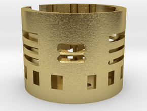 Nano biscotte V3 +v4 holder  in Natural Brass