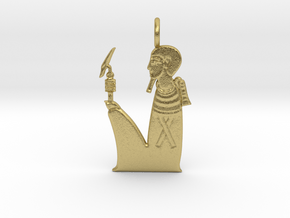 Ptah amulet in Natural Brass