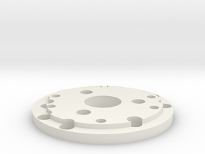 Chassis disk  in White Natural Versatile Plastic