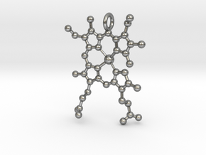 Deoxygenated HEME Group Pendent in Natural Silver