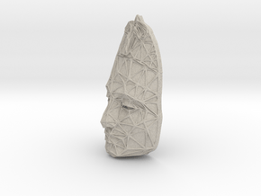 Nefertiti Face + Voronoi Mask in Natural Sandstone