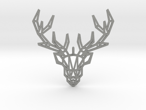 Deer Pendant in Gray PA12