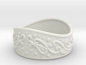 Knight bracelet in White Natural Versatile Plastic: Extra Small