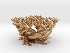 Squiggle tree table in Natural Bronze