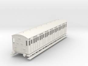 o-87-metropolitan-8w-short-brake-coach in White Natural Versatile Plastic