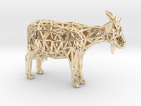 Goat in 14k Gold Plated Brass