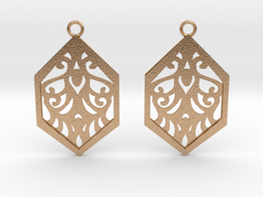 Aaricia earrings in Natural Bronze: Small