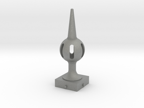 Signal Finial (Pierced Ball) 1:22.5 scale in Gray PA12