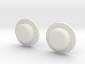 Sportello Billet Box Rev4 Button v2.0 Variante 1 in White Natural Versatile Plastic