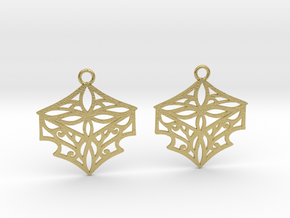 Adalina earrings in Natural Brass: Small