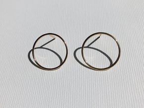 Billabong Circle Earrings in 18k Gold Plated Brass