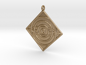 Philosophy Symbol in Polished Gold Steel