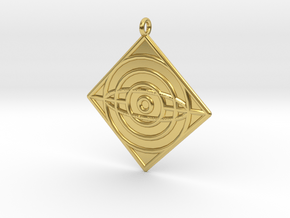 Philosophy Symbol in Polished Brass