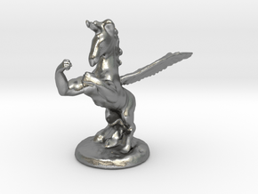 Wada Fu The Flying Fighting Unicorn™ in Natural Silver: Small