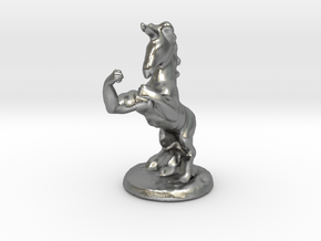 Fu The Fighting Unicorn™ small in Natural Silver: Small