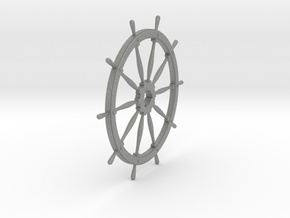 Ship's Wheel 10 spoke 1:24 scale in Gray PA12