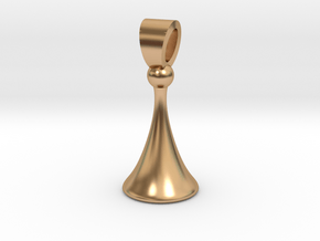 Old style pawn [pendant] in Polished Bronze