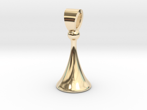 Old style pawn [pendant] in 14k Gold Plated Brass