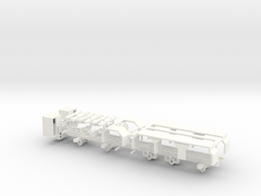 Chassis 10x4 w Steering Kit in White Processed Versatile Plastic