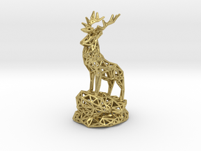 Deer(Adult Male) in Natural Brass
