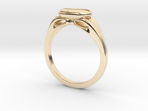 The Coffee Ring in 14k Gold Plated Brass
