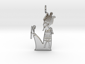 Wesir / Osiris amulet in Natural Silver