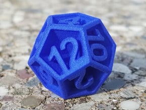 D12 - Plunged Sides in Blue Processed Versatile Plastic