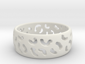 Leopard spot ring Multiple sizes in White Natural Versatile Plastic: 5 / 49