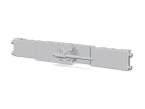 15  cm kanone eisenbahnlafette 1/200 artillery  in Tan Fine Detail Plastic