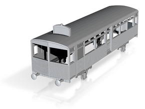0-148fs-gwr-petrol-railcar in Tan Fine Detail Plastic