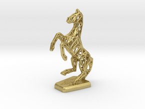 Horse in Natural Brass