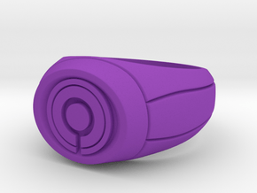 Ultraviolet Lantern Ring in Purple Processed Versatile Plastic