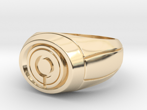 Ultraviolet Lantern Ring in 14k Gold Plated Brass