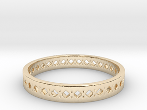 Diamonds Punches Band in 14K Yellow Gold: 8 / 56.75