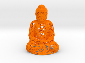 Buddha in Orange Processed Versatile Plastic