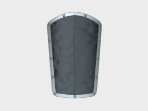 Blank - Manowar Boarding Shields (L) in Tan Fine Detail Plastic: Small