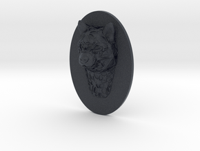 Dog Face + Half-Voronoi Mask (002) in Black PA12