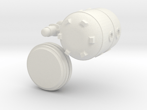 Small Modular Reactor Mug in White Natural Versatile Plastic