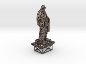 Christ statue in Polished Bronzed-Silver Steel