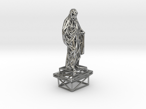 Christ statue in Natural Silver