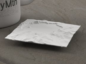 3'' Crater Lake, Oregon, USA in White Natural Versatile Plastic