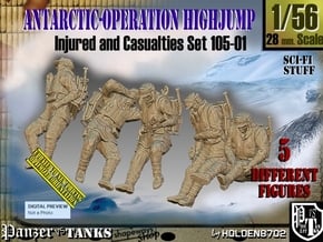 1/56 Antarctic Troops Set105-01 in Tan Fine Detail Plastic