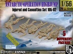 1/56 Antarctic Troops Set105-02 in Tan Fine Detail Plastic