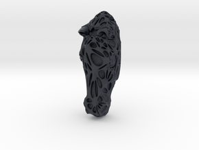 Horse Face + Half-Voronoi Mask (002) in Black PA12