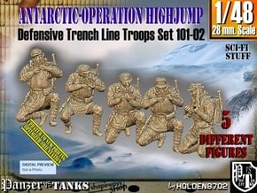 1/48 Antarctic Troops Set101-02 in Tan Fine Detail Plastic