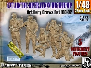 1/48 Antarctic Troops Set103-02 in Tan Fine Detail Plastic