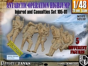 1/48 Antarctic Troops Set105-01 in Tan Fine Detail Plastic