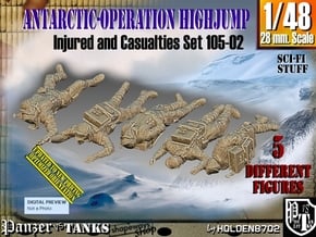 1/48 Antarctic Troops Set105-02 in Tan Fine Detail Plastic