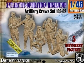 1/46 Antarctic Troops Set103-02 in Tan Fine Detail Plastic