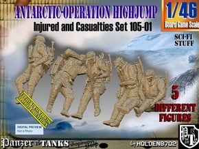 1/46 Antarctic Troops Set105-01 in Tan Fine Detail Plastic